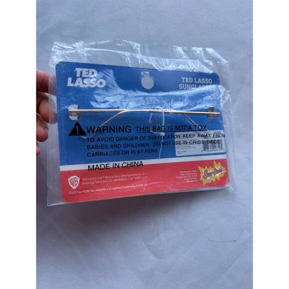 Ted Lasso Halloween Cosplay Aviator Brown & Gold Sunglasses Sun-Staches NWT - Picture 3 of 4